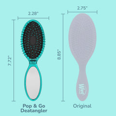 Wet Brush Pop Go Detangler on-the-go design fits gym bags and purses.