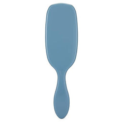 Wet Brush Shine Enhancer blue bristles in action on hair for smooth glide