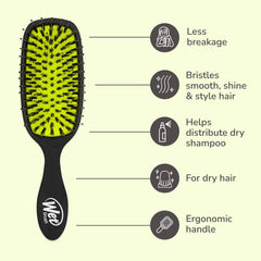 Wet Brush Shine Enhancer hair types shot demonstrating shine