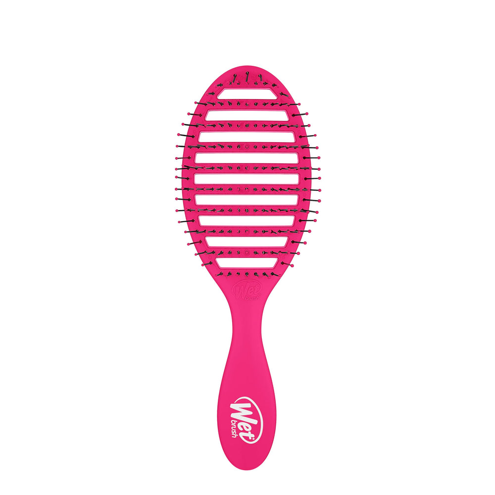 Wet Brush Speed Dry pink vented design eases knotting during blow-drying