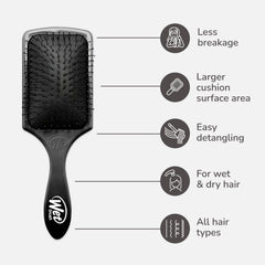 Even distribution of conditioner shown with Wet Brush Paddle Detangler