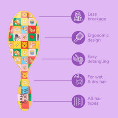 Wet Brush Winnie Pooh handle ergonomic design for comfortable, extended brushing sessions.