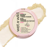 wet n wild 5-in-1 essence primer finish powder packaging highlights versatile prep