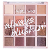 Wet n Wild Always Blushin' Paleta: tonos mate para un look suave y duradero.
