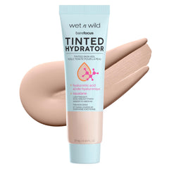 wet n wild Bare Focus tinted hydrator bottle close-up highlighting lightweight hydration