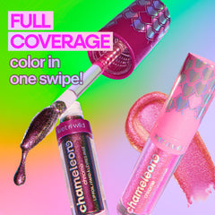 wet n wild Chameleon Chrome Lip Foil, acabado reflectante que varía con la iluminación