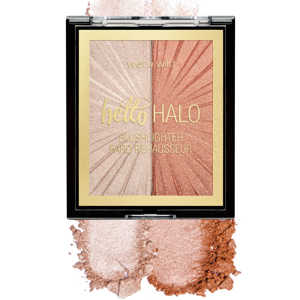 Wet n Wild MegaGlo Blushlighter duo-compact shows buildable shades for radiant skin.
