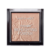 Wet n Wild MegaGlo highlighting powder compact closeup for luminous, buildable glow.