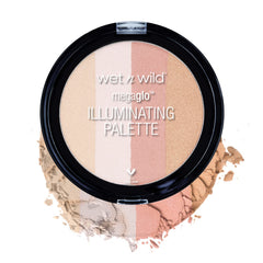 wet n wild MegaGlo rubor iluminador paleta Catwalk Pink brillo suave para rostro.