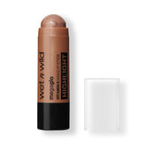 wet n wild MegaGlo Desert Sands makeup stick application on cheek for buildable color