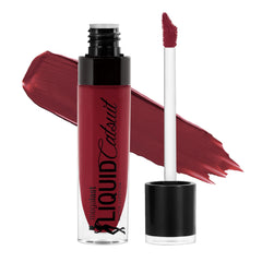 Wet n Wild Megalast Catsuit swatch in Red Behind the Bleachers shows bold color with a matte finish.