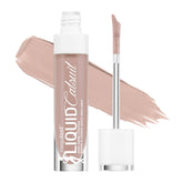 Wet n Wild MegaLast High-Shine Lipstick swatch reveals tan shade and mirror-like gloss