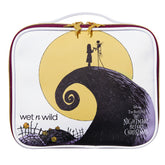 wet n wild Nightmare Before Christmas makeup bag with full-zip and bat charms keeps essentials secure.