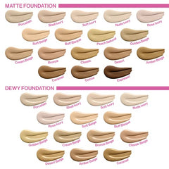 Wet n Wild Photo Focus Dewy Foundation Shell Ivory swirl blends seamlessly.