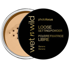 Wet n Wild Photo Focus loose setting powder Banana jar for an even finish.