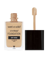 wet n wild Photo Focus foundation soft beige bottle pour for even coverage