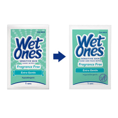 Wet Ones sin fragancia, toallitas para piel sensible sin perfume