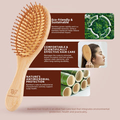 WetBamboo scalp massage bristles provide relaxing, subtle stimulation.