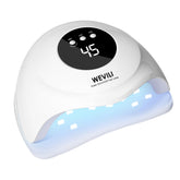 WEVILI 72W UV nail lamp front view for quick gel cure at home