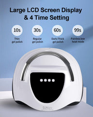 WEVILI removable base fits two hands for efficient at home manicures.