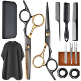 WFOEJEJ 13-piece kit cover shows versatile scissors for home or salon use