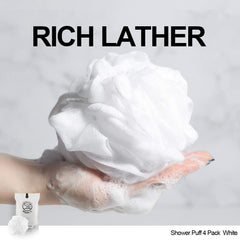 WhaleLife esponja de lufa con textura de malla suave para exfoliar suavemente.