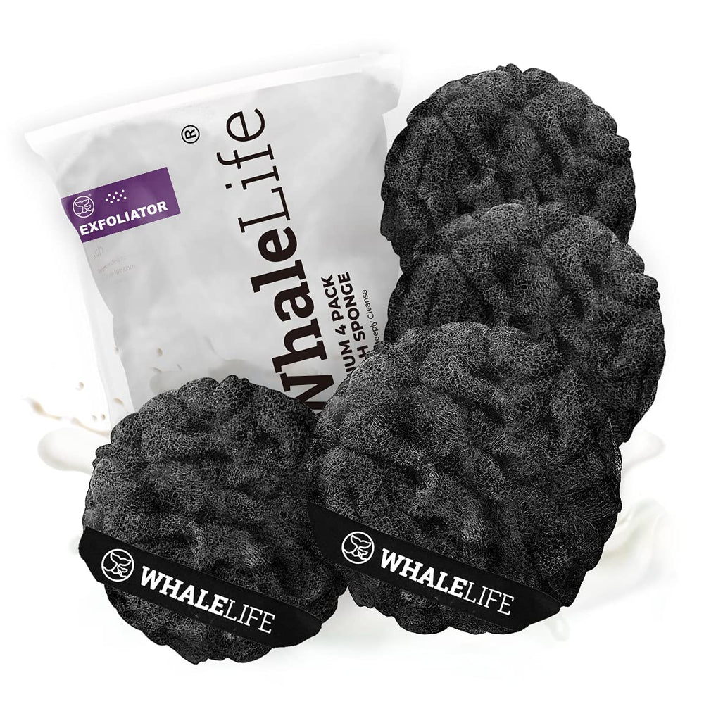 Esponja WhaleLife con doble capa externa para exfoliar la piel.