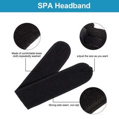 Whaline adjustable stretch headband demonstrating secure fit.