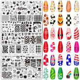 Whaline holiday nail plates collection with Xmas designs for festive manicures
