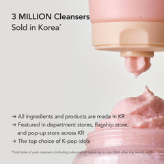 Whipped Semo Face Wash icon highlighting niacinamide for pore support.