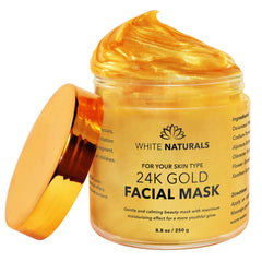 White Naturals 24K Oro: mascarilla frontal para piel más radiante