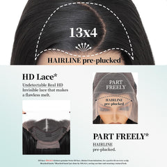 Wigaga glueless dome-cap wig with four combs for secure fit
