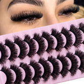 Wikbik 8D faux mink lashes offer dramatic cat-eye volume for day-to-night wear.
