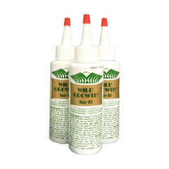 Wild Growth Hair Oil bottle set shown for easy at-home styling and longer-lasting presses.