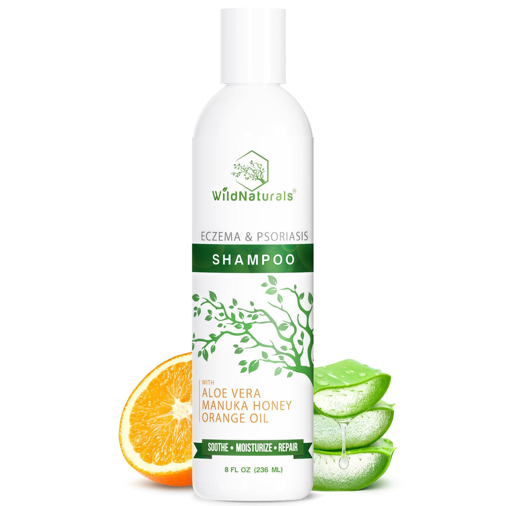 Wild Naturals champú eczema-psoriasis en botella para lavado suave