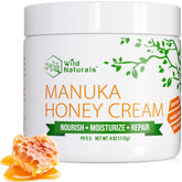 Wild Naturals Miel de Manuka crema hidratante para rostro y cuerpo, calma la piel seca