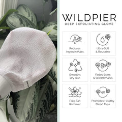 Wildpier Biodegradable viscose glove close-up texture highlights eco-friendly materials