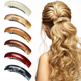 WillBond 6-pack multicolor hair barrettes secure versatile styles with bold color for daily wear.