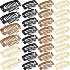 Clip WILLBOND para extensiones con 9 dientes, fijación suave y estable