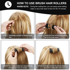 Willbond plastic roller pins secure rollers for steady styling