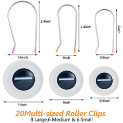 Willbond hot roller clips medium size ideal for versatile styling.
