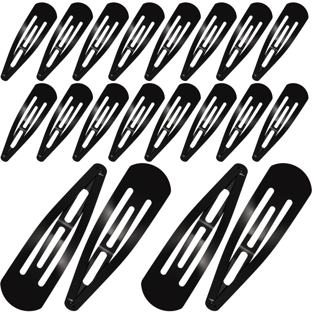 Willbond large metal snap clip in black pack secures daily hairstyles with ease.