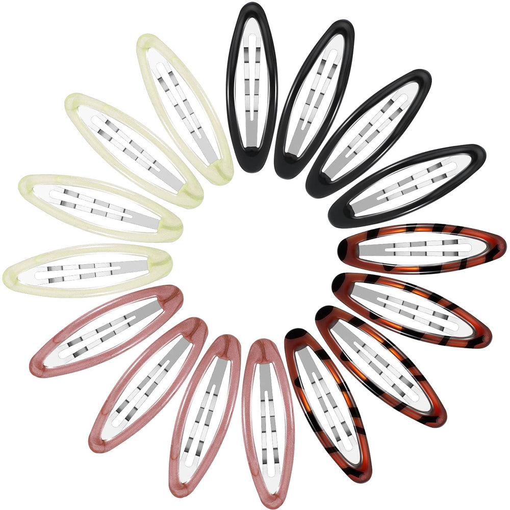 Willbond oval water-drop clip close-up showing secure grip for all hair types.