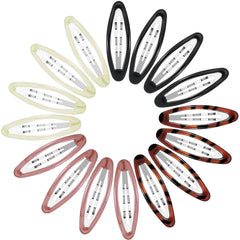 Willbond oval water-drop clip close-up showing secure grip for all hair types.
