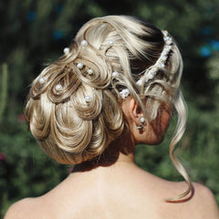 Pearl headpins with 8 mm pearls for secure, elegant wedding styling.