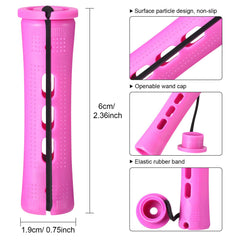 WILLBOND perm rods with elastic bands provide secure curling.