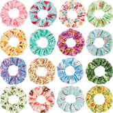 WILLBOND scrunchies unicorn pattern secure hair comfortably for daily ponytails