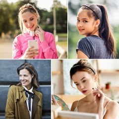 WILLBOND skinny plastic headband with plain design for versatile everyday use.