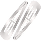 Willbond snap clip 3.1 inch silver pack, durable metal for daily styling.