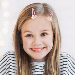 Wingchold rabbit butterfly flower clip secures style for kids during play